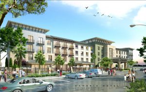 Rendering of Cambria Suites Project