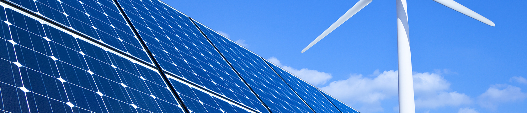 Solar Panels and a Wind Turbine