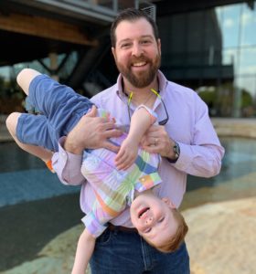 Mike Canning With His Son