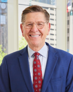President Donald Braun In A Blue Suit