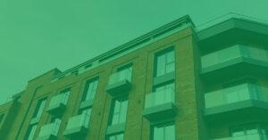 apartment with green overlay