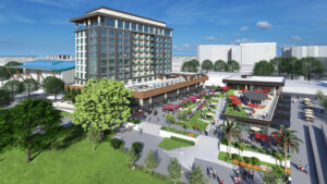 RENDERING OF THE HILTON TAPESTRY BALLAD HOTEL IN CLEARWATER, FLORIDA